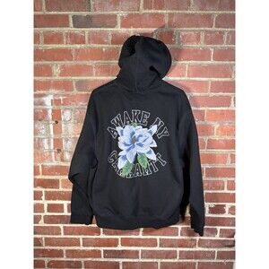 Carhartt WIP x Awake NY Printed Hoodie Hooded Sweatshirt Black Adult Large